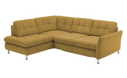 Basis-Wohnlandschaft plano|FORM Imola, in der Farbausführung Curry, Schrägansicht