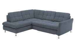 Basis-Wohnlandschaft plano|FORM Imola, in der Farbausführung Blau, Schrägansicht