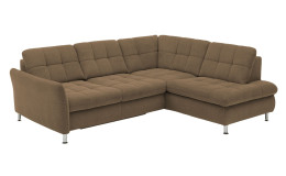 Basis-Wohnlandschaft plano|FORM Imola, in der Farbausführung Mandel, Schrägansicht