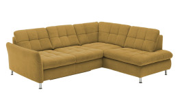 Basis-Wohnlandschaft plano|FORM Imola, in der Farbausführung Curry, Schrägansicht