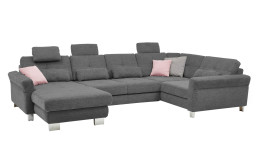 Komfort-Wohnlandschaft plano|FORM Izmir, in der Farbausführung Grey