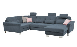 Komfort-Wohnlandschaft plano|FORM Izmir, in der Farbausführung Blue