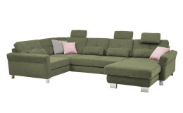 Komfort-Wohnlandschaft plano|FORM Izmir, in der Farbausführung Green