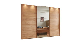 Basis-Schwebetürenschrank Cassina, Massivholz