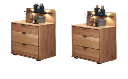 Komfort-Nachttischpaar Cassina in Erle