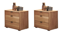 Basis-Nachttischpaar Cassina in Erle