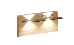 Nachttisch-Paneel Genua, in der Farbausführung Eiche Bianco