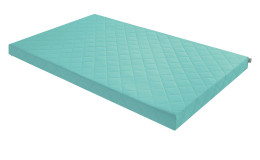Kaltschaummatratze 120 x 200 cm H2 in einem Bezug in Türkis