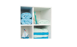 Wäschefach-Unterteilung Oscar, in der Farbausführung Kreideweiß