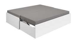 Universl-Liege Flynn in der Farbausfürhung Kreideweiß