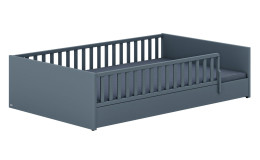 Bodenbett Little Flo in Mattblau, Ausfäührung Little