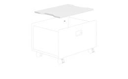 Abdeckung Fiona in Kreideweiß.