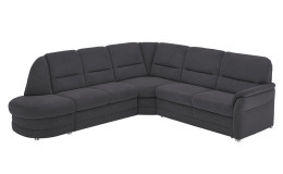 Basis-Wohnlandschaft plano|FORM Easyplan Q+, in der Farbausführung Anthrazit, Schrägansicht
