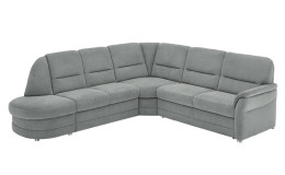 Basis-Wohnlandschaft plano|FORM Easyplan Q+, in der Farbausführung Grey, Schrägansicht