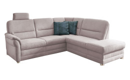 Komfort-Wohnlandschaft plano|FORM Easyplan Q+, in der Farbausführung Pearl