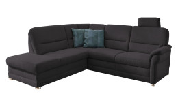 Komfort-Wohnlandschaft plano|FORM Easyplan Q+, in der Farbausführung Anthrazit