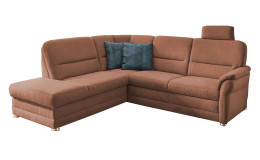 Komfort-Wohnlandschaft plano|FORM Easyplan Q+, in der Farbausführung Rost