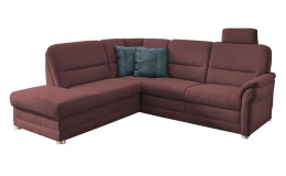 Komfort-Wohnlandschaft plano|FORM Easyplan Q+, in der Farbausführung Wine