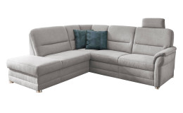 Komfort-Wohnlandschaft plano|FORM Easyplan Q+, in der Farbausführung Silver