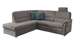 Komfort-Wohnlandschaft plano|FORM Easyplan Q+, in der Farbausführung Stone