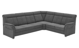 Komfort-Ecksofa plano|FORM Favorit, in der Farbausführung Alu, Schrägansicht
