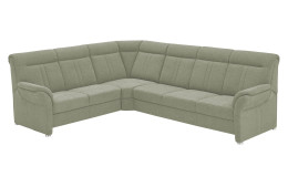 Basis-Ecksofa plano|FORM Favorit, in der Farbausführung Lind, Schrägansicht