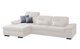 Komfort-Ecksofa plano|FORM Athen, in der Farbausführung White