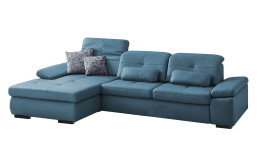 Komfort-Ecksofa plano|FORM Athen, in der Farbausführung Ocean