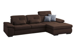 Komfort-Ecksofa plano|FORM Athen, in der Farbausführung Kastanie