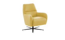 Komfort-Relaxsessel plano|FORM Tivoli, in der Farbausführung Yellow, Schrägansicht