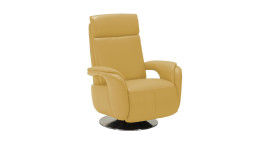 Komfort-Relaxsessel plano|FORM Freeway, in der Farbausführung Yellow, Schrägansicht