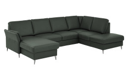 Basis-Wohnlandschaft plano|FORM Lirio, in der Farbausführung Grün, Schrägansicht