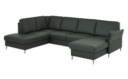 Basis-Wohnlandschaft plano|FORM Lirio, in der Farbausführung Grün, Schrägansicht