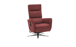 Komfort-Relaxsessel plano|FORM Rimini in der Farbausführung Brombeer, Schrägansicht