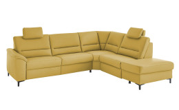 Komfort-Wohnlandschaft plano|FORM Enna, in der Farbausführung Yellow