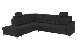 Komfort-Wohnlandschaft plano|FORM Enna, in der Farbausführung Schwarz