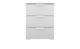 Nachttisch Antigua aus Holzwerkstoff in Alpinweiß.