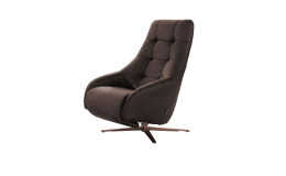 Basis-Einzelsessel Filippoo. in der Farbe Dunkelbraun