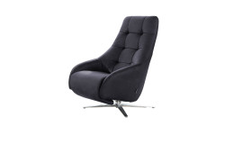 Basis-Einzelsessel Filippoo. in der Farbe Anthrazit