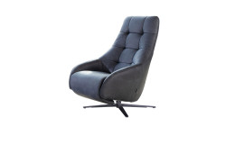 Basis-Einzelsessel Filippoo. in der Farbe Navy