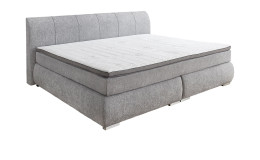 Boxspringbett Family, in der Farbausführung Grau