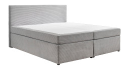 Boxspringbett Arutua in der Farbe silber