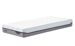 Viscoschaummatratze Discovery PRO SmartCool 90 x 200 cm Medium Firm in einem weißen und Ash Grey Bezug