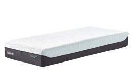 Viscoschaummatratze Discovery PRO Plus Air 90 x 200 cm Medium in einem weißen und Charcoal Bezug