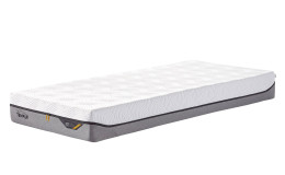 Taschenfederkernmatratze Discovery PRO SmartCool 90 x 200 cm Medium Firm Hybrid in einem weißen und Ash Grey Bezug