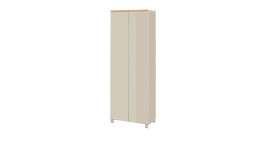 Garderobenschrank Volare in Sand mit Glasfronten