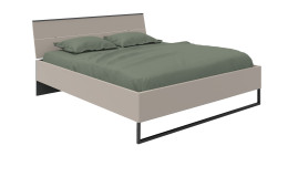 Bett Washington in der Farbe grau