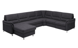 Basis-Wohnlandschaft, in der Farbausführung Grau, Schrägansicht