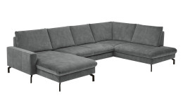 Basis-Ecksofa plano|FORM El Paso, ind er Farbausführung Grey, Schrägansicht