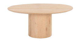 Couchtisch Trenton in Eichenfurnier, mit organischer Form